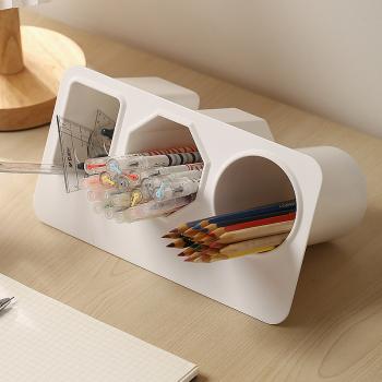 360Home Kreative Stifthalter für Büro Schreibtisch große Kapazität weiß